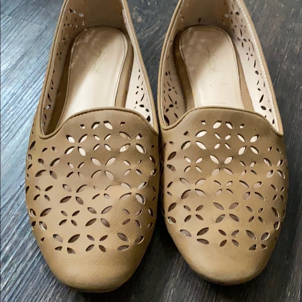 Perforated slip on shoes !